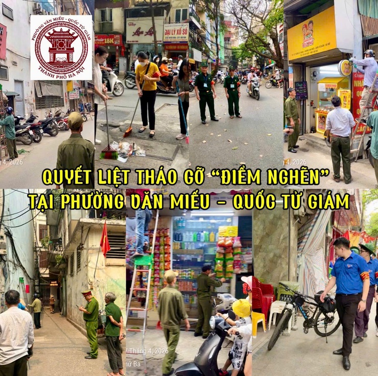 KẾT QUẢ GIẢI QUYẾT CÁC ĐIỂM NGHẼN TRÊN ĐỊA BÀN PHƯỜNG VĂN MIẾU – QUỐC TỬ GIÁM 
(TỪ 19/3/2026 ĐẾN 31/3/2026)
- Ảnh 1.