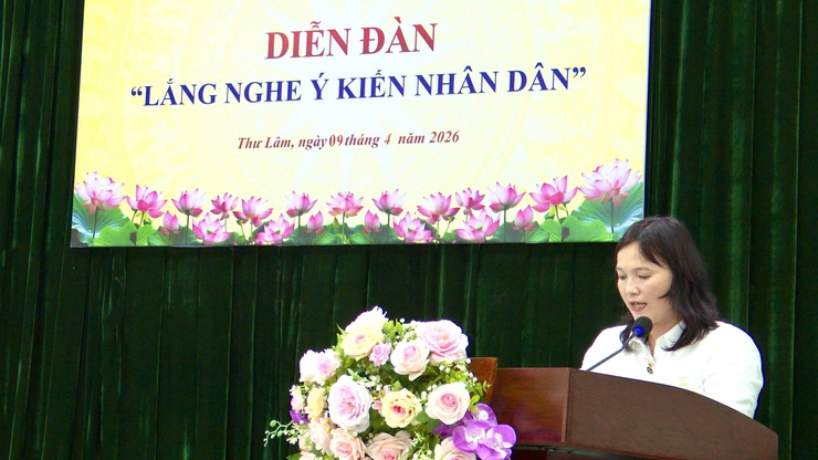 Ủy ban MTTQ Việt Nam xã Thư Lâm tổ chức Diễn đàn “Lắng nghe ý kiến Nhân dân” tại cụm địa bàn số 05- Ảnh 1.