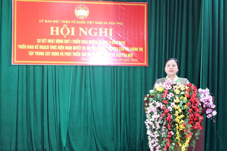 Uỷ ban MTTQ xã Hòa Phú:  Tổ chức Hội nghị sơ kết công tác Mặt trận quý I năm 2026, triển khai nhiều nhiệm vụ trọng tâm- Ảnh 8.