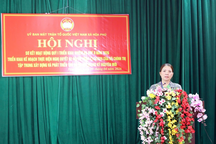 Uỷ ban MTTQ xã Hòa Phú:  Tổ chức Hội nghị sơ kết công tác Mặt trận quý I năm 2026, triển khai nhiều nhiệm vụ trọng tâm- Ảnh 9.