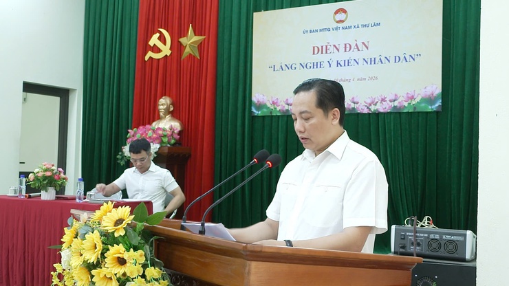 MTTQ xã Thư Lâm tổ chức Diễn đàn “Lắng nghe ý kiến Nhân dân” tại Cụm địa bàn số 2- Ảnh 5.