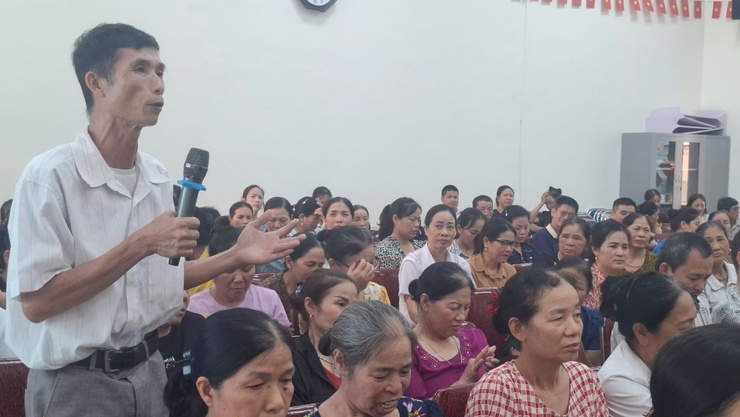 Ủy ban MTTQ Việt Nam xã Thư Lâm tổ chức Diễn đàn “Lắng nghe ý kiến Nhân dân” tại cụm địa bàn số 05- Ảnh 12.