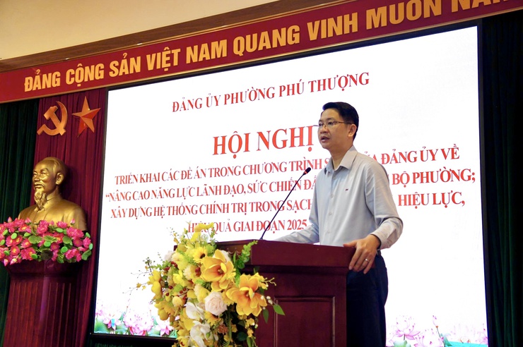 Phường Phú Thượng triển khai các Đề án trong Chương trình số 01, nâng cao năng lực lãnh đạo và xây dựng hệ thống chính trị vững mạnh- Ảnh 2.