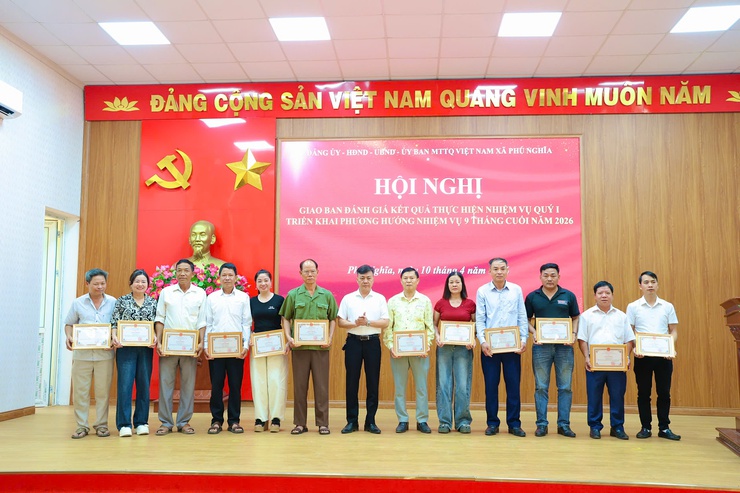 Phú Nghĩa giao ban đánh giá kết quả thực hiện nhiệm vụ Quý I; triển khai phương hướng, nhiệm vụ 09 tháng cuối năm 2026- Ảnh 13.