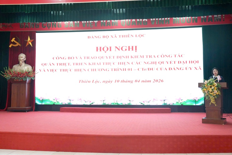 Hội nghị công bố và trao Quyết định kiểm tra công tác quán triệt, triển khai thực hiện các Nghị quyết Đại hội và việc thực hiện Chương trình 01 – Ctr/ĐU của Đảng ủy xã- Ảnh 5.