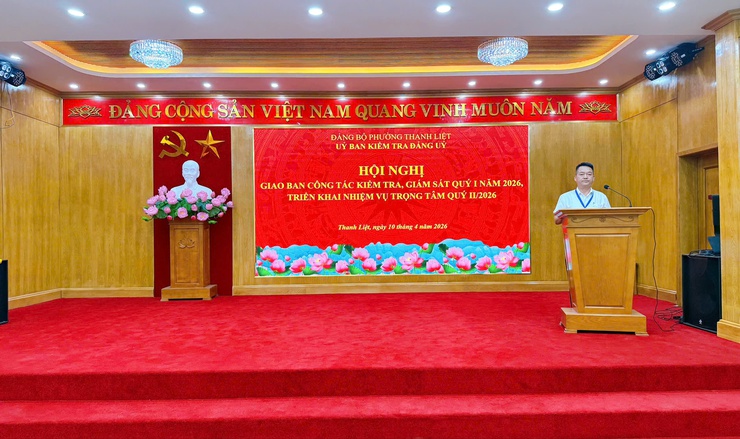 Ủy ban Kiểm tra Đảng ủy phường Thanh Liệt: Sơ kết công tác quý I/2026, tăng cường giám sát, siết chặt kỷ luật Đảng- Ảnh 3.