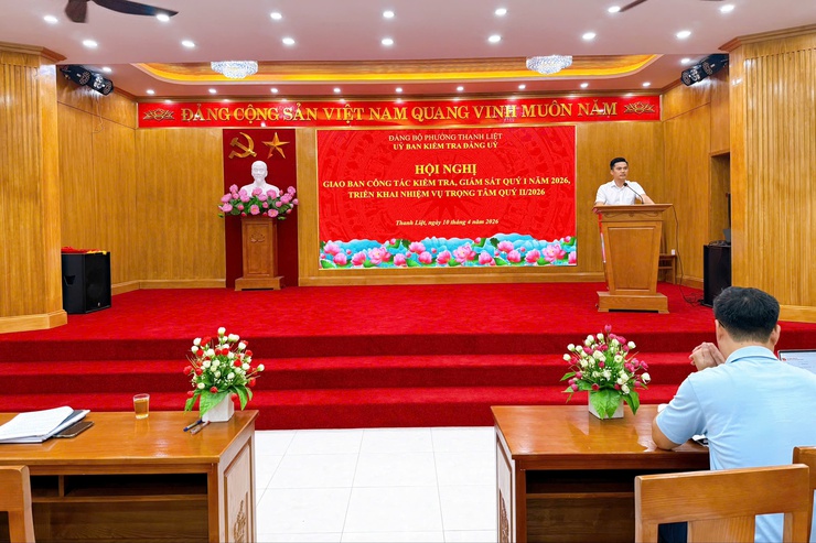 Ủy ban Kiểm tra Đảng ủy phường Thanh Liệt: Sơ kết công tác quý I/2026, tăng cường giám sát, siết chặt kỷ luật Đảng- Ảnh 7.