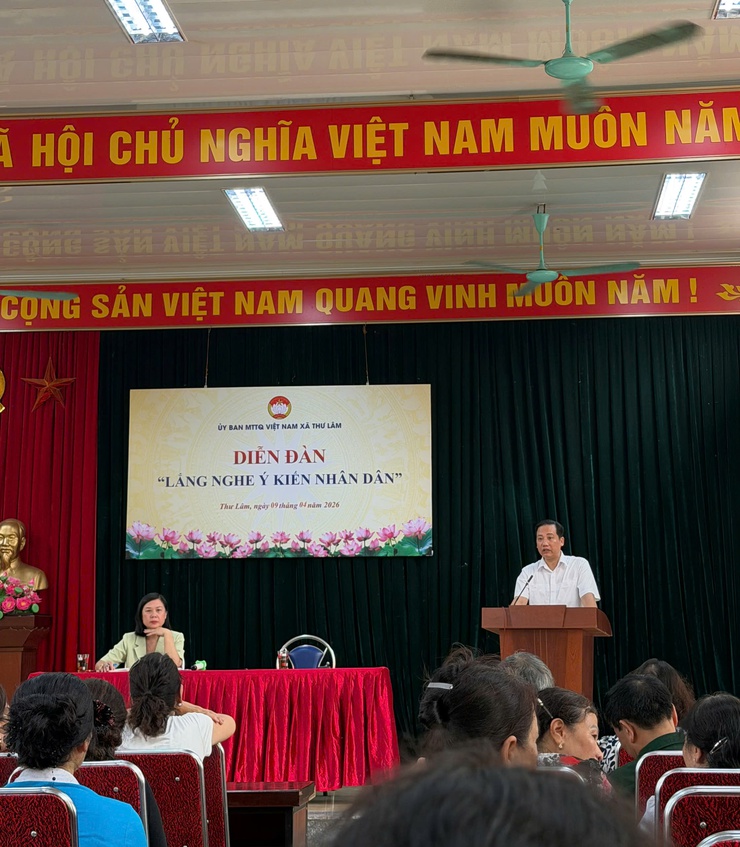 MTTQ xã Thư Lâm tổ chức Diễn đàn “Lắng nghe ý kiến Nhân dân” tại Cụm địa bàn số 1- Ảnh 5.