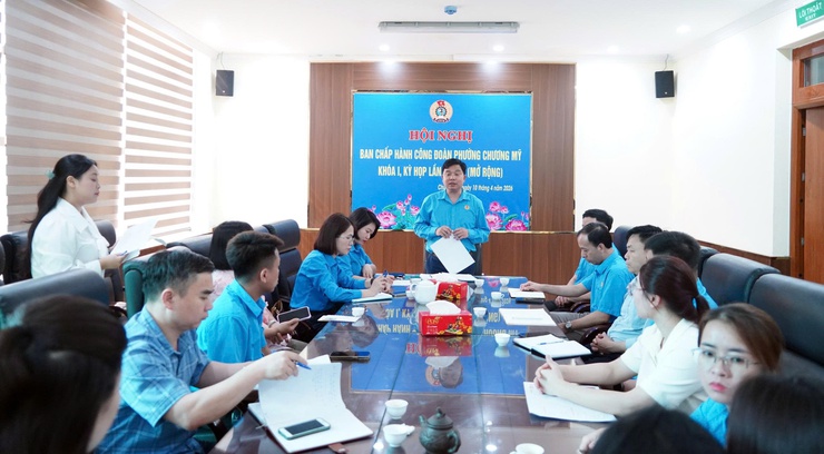 Công đoàn phường Chương Mỹ sơ kết công tác quý I, triển khai nhiệm vụ quý II năm 2026- Ảnh 1.