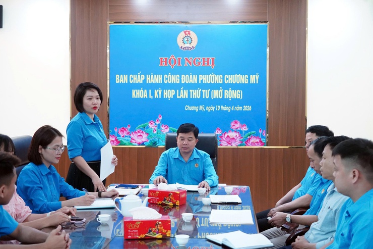 Công đoàn phường Chương Mỹ sơ kết công tác quý I, triển khai nhiệm vụ quý II năm 2026- Ảnh 4.