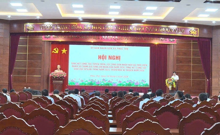 Phúc Thọ tổng kết công tác tuyển chọn, gọi công dân nhập ngũ và thực hiện nghĩa vụ tham gia CAND năm 2026- Ảnh 9.