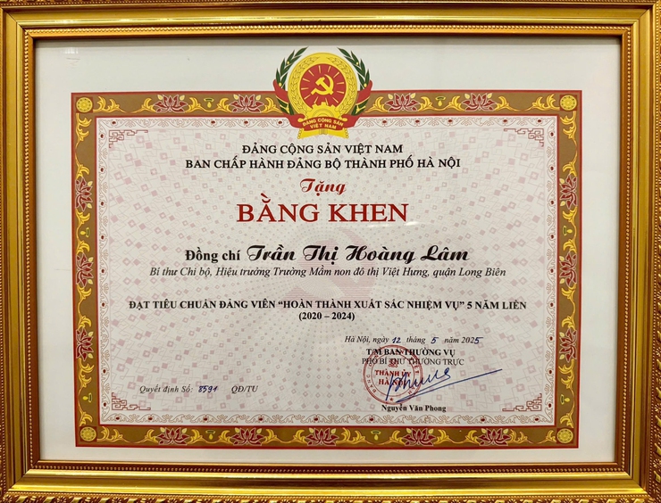Tâm - Tầm - Tài của người “thuyền trưởng” trường Mầm non Đô thị Việt Hưng - Ảnh 5.