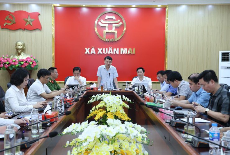 Ban chỉ đạo công tác giải phóng mặt bằng xã Xuân Mai tổ chức hội nghị kiểm điểm tiến độ giải phóng mặt bằng Dự án Cải tạo nâng cấp đường Quốc lộ 6 đoạn qua địa bàn xã- Ảnh 8.