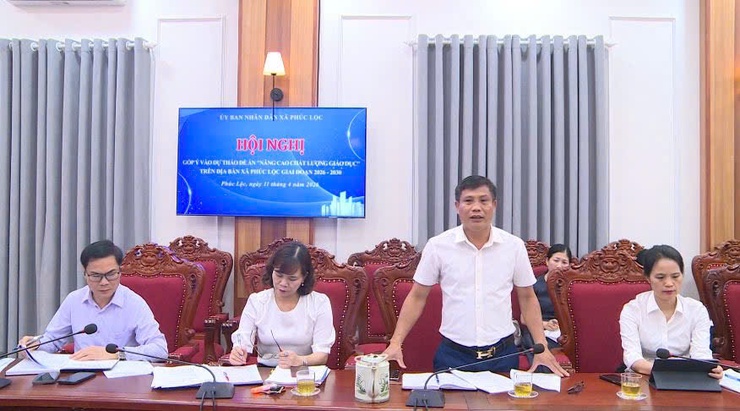 UBND xã tổ chức Hội nghị góp ý Dự thảo đề án "Nâng cao chất lượng giáo dục" giai đoạn 2026–2030- Ảnh 7.