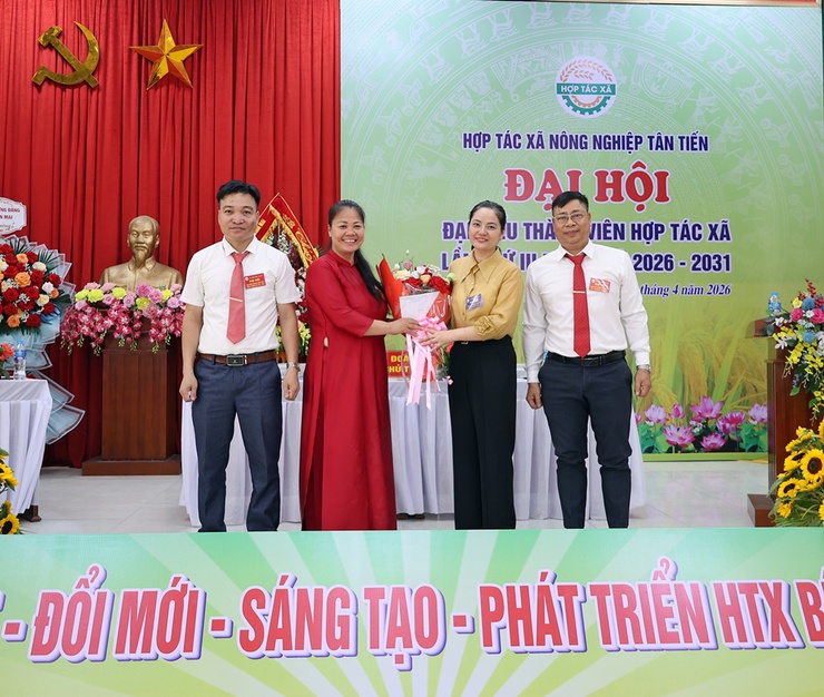 Đại hội đại biểu thành viên Hợp tác xã Nông nghiệp Tân Tiến nhiệm kỳ 2026 - 2031 đã thành công tốt đẹp- Ảnh 2.