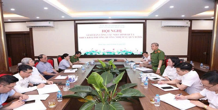 Đảng ủy phường Đông Ngạc giao ban khối Nội chính đánh giá kết quả thực hiện nhiệm vụ Quý I/2026 và triển khai phương hướng nhiệm vụ trọng tâm Quý II/2026- Ảnh 3.