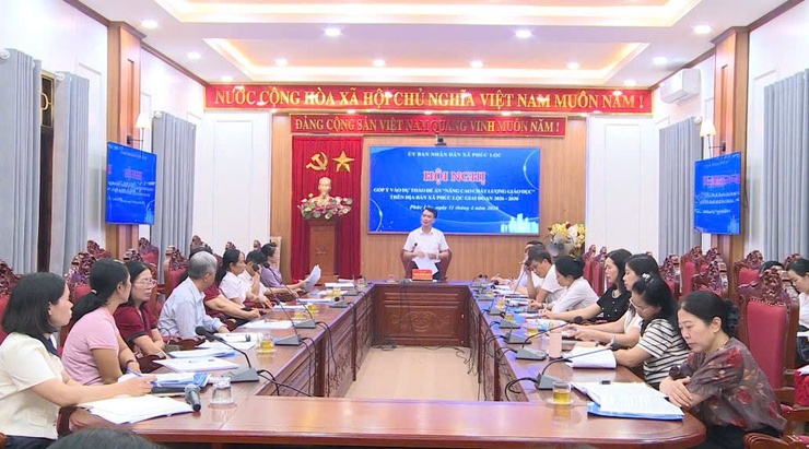 UBND xã tổ chức Hội nghị góp ý Dự thảo đề án "Nâng cao chất lượng giáo dục" giai đoạn 2026–2030- Ảnh 10.
