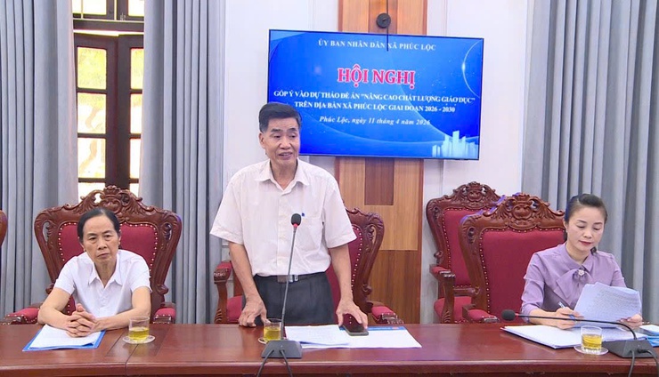 UBND xã tổ chức Hội nghị góp ý Dự thảo đề án "Nâng cao chất lượng giáo dục" giai đoạn 2026–2030- Ảnh 3.