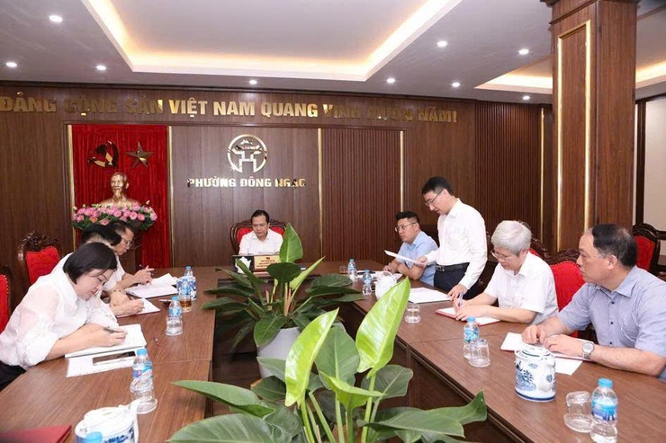 Đảng ủy phường Đông Ngạc giao ban khối Nội chính đánh giá kết quả thực hiện nhiệm vụ Quý I/2026 và triển khai phương hướng nhiệm vụ trọng tâm Quý II/2026- Ảnh 1.