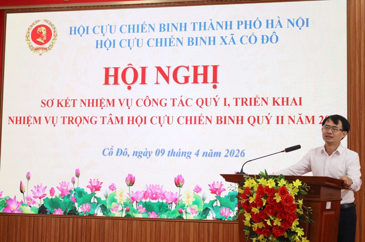 HỘI CỰU CHIẾN BINH XÃ CỔ ĐÔTỔ CHỨC SƠ KẾT CÔNG TÁC QUÝ I, TRIỂN KHAI NHIỆM VỤ TRỌNG TÂM QUÝ II NĂM 2026- Ảnh 2.