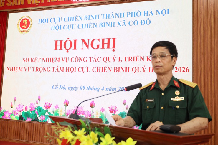 HỘI CỰU CHIẾN BINH XÃ CỔ ĐÔTỔ CHỨC SƠ KẾT CÔNG TÁC QUÝ I, TRIỂN KHAI NHIỆM VỤ TRỌNG TÂM QUÝ II NĂM 2026- Ảnh 1.