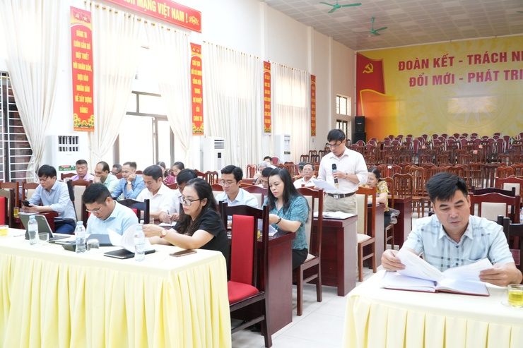 Chuyên Mỹ họp chuẩn bị cho Lễ đón nhận làng nghề khảm trai sơn mài là thành viên mạng lưới các Thành phố thủ công sáng tạo Thế giới- Ảnh 2.