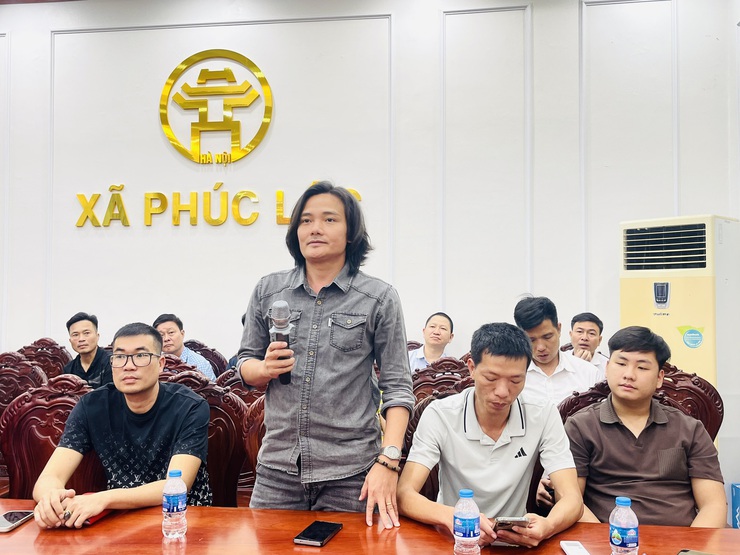 UBND xã tổ chức Hội nghị tháo gỡ khó khăn, vướng mắc trong công tác cấp phép xây dựng và hoạt động sản xuất tại Cụm công nghiệp Võng Xuyên 1- Ảnh 9.