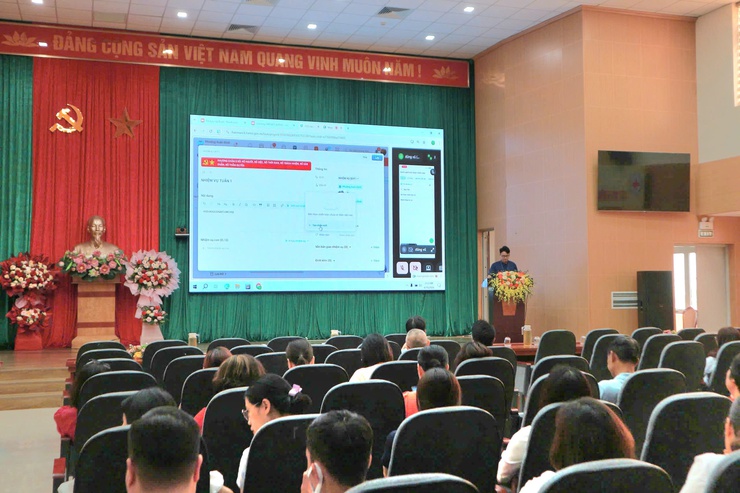 Phường Xuân Đỉnh tập huấn sử dụng “HanoiWork” cho cán bộ, công chức, viên chức- Ảnh 1.