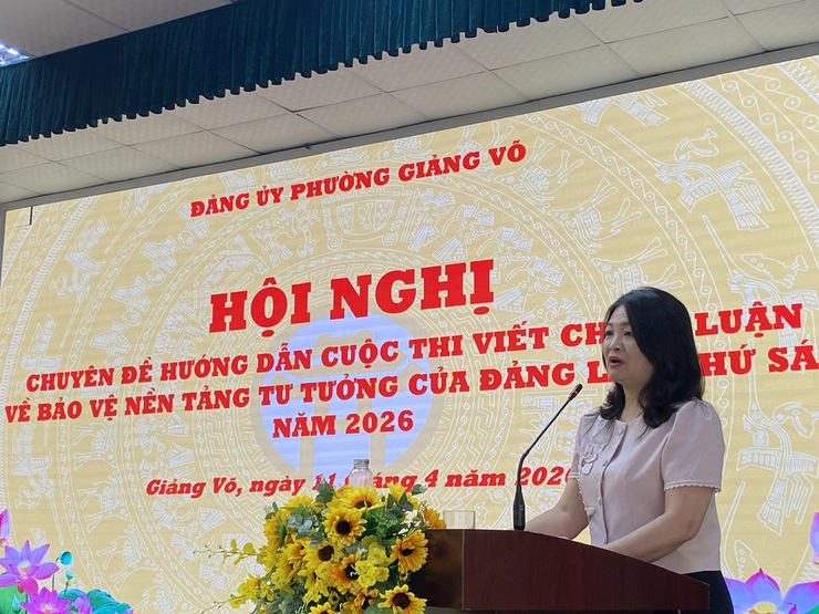 Nâng cao chất lượng các tác phẩm tham gia Cuộc thi viết chính luận về bảo vệ nền tảng tư tưởng của Đảng lần thứ sáu, năm 2026 trong toàn Đảng bộ phường - Ảnh 2.