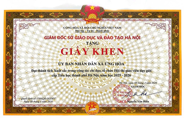 Ứng Hòa có 02 giáo viên đạt giải Nhì Hội thi giáo viên dạy giỏi cấp Thành phố.- Ảnh 1.