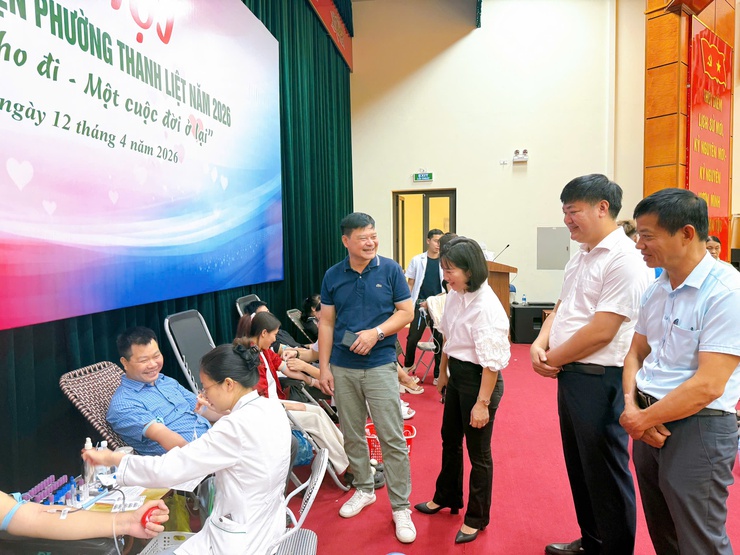Thanh Liệt: Hơn 500 tình nguyện viên tham gia Ngày hội hiến máu đợt 1/2026- Ảnh 4.