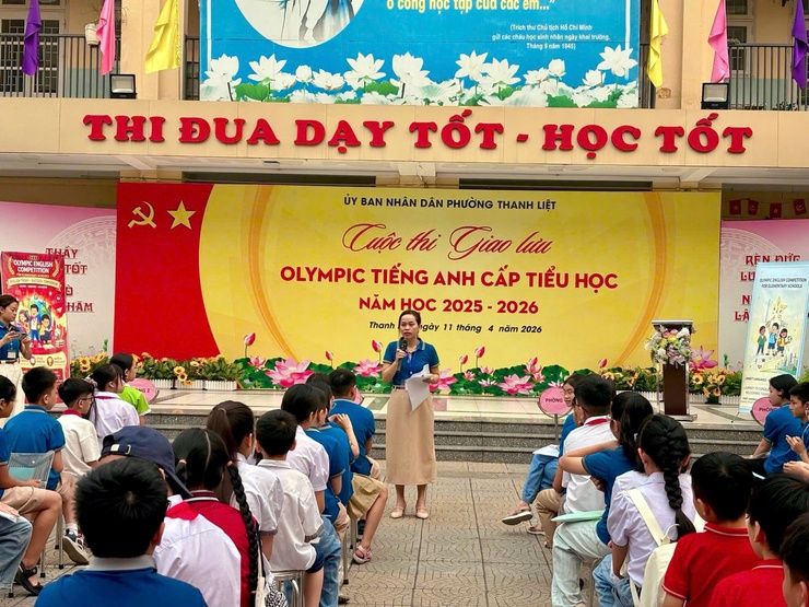 Thanh Liệt tổ chức cuộc thi giao lưu Olympic Tiếng Anh cấp tiểu học năm học 2025 – 2026- Ảnh 3.