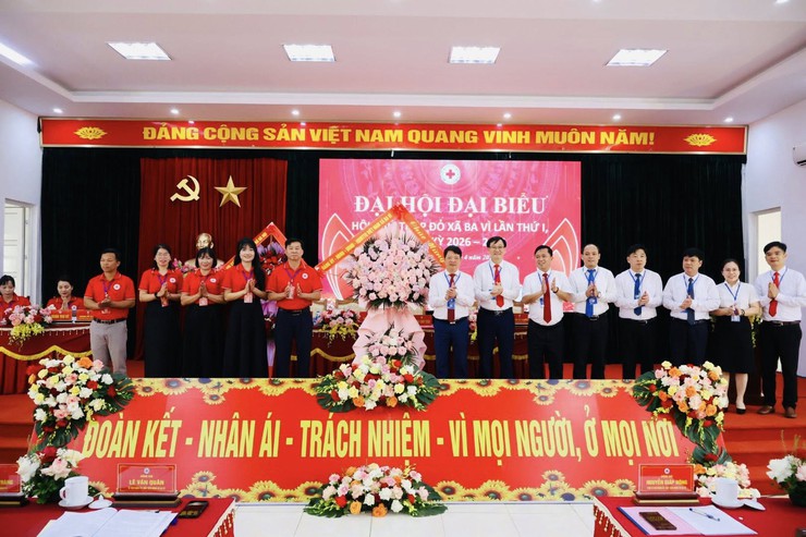 Xã Ba Vì tổ chức Đại hội đại biểu Hội Chữ thập đỏ xã lần thứ I, nhiệm kỳ 2026–2031- Ảnh 1.