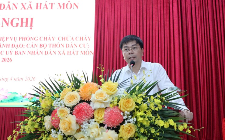 Nâng cao kỹ năng phòng cháy, chữa cháy cho người dân xã Hát Môn- Ảnh 1.