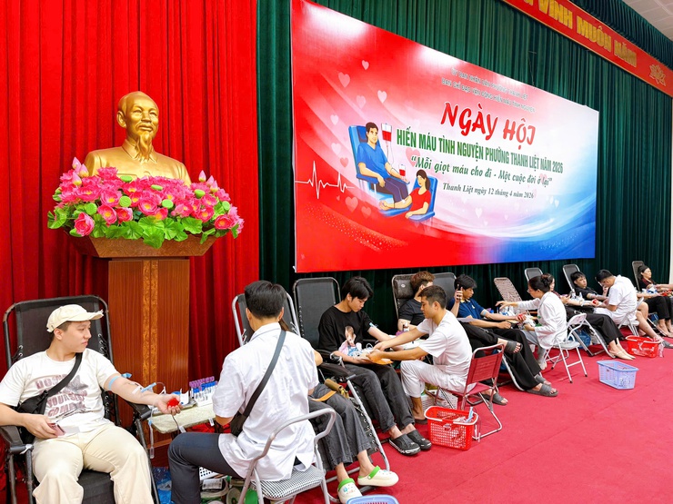 Thanh Liệt: Hơn 500 tình nguyện viên tham gia Ngày hội hiến máu đợt 1/2026- Ảnh 21.