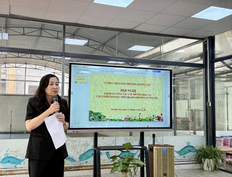 Phường Dương Nội tập huấn công tác đảm bảo an toàn thực phẩm trong trường học- Ảnh 2.