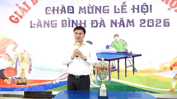 Sôi nổi giải bóng bàn- Lan toả tinh thần thể thao chào mừng Lễ hội làng Bình Đà năm 2026- Ảnh 1.
