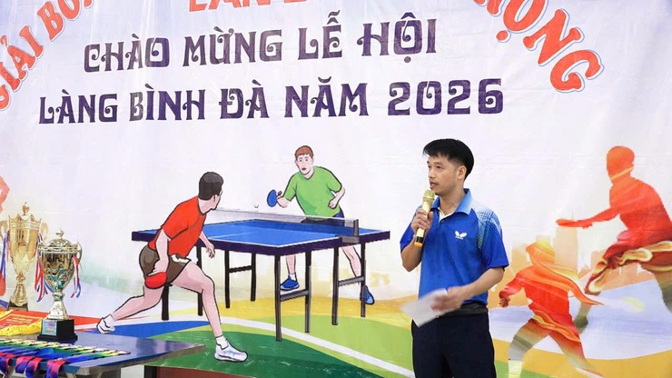 Sôi nổi giải bóng bàn- Lan toả tinh thần thể thao chào mừng Lễ hội làng Bình Đà năm 2026- Ảnh 2.