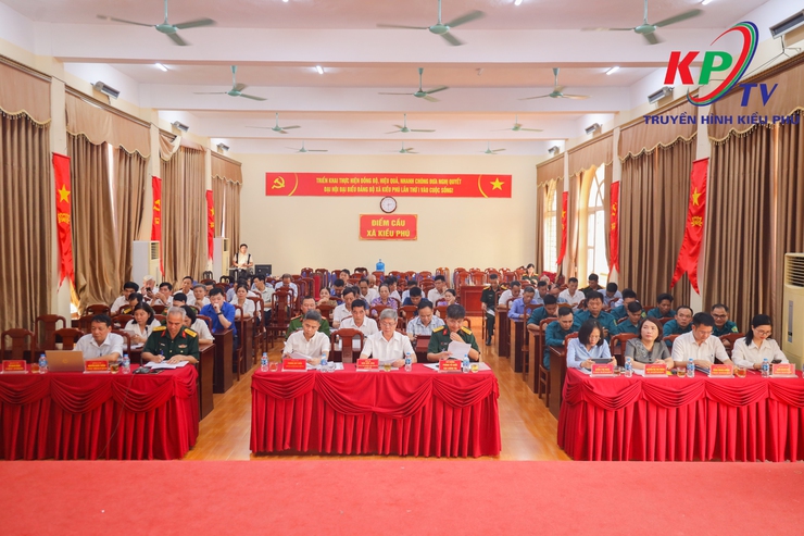 Xã Kiều Phú tổ chức hội nghị tổng kết công tác tuyển chọn, gọi công dân nhập ngũ và thực hiện nghĩa vụ tham gia Công an nhân dân năm 2026.- Ảnh 1.