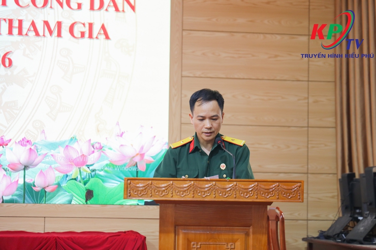 Xã Kiều Phú tổ chức hội nghị tổng kết công tác tuyển chọn, gọi công dân nhập ngũ và thực hiện nghĩa vụ tham gia Công an nhân dân năm 2026.- Ảnh 7.