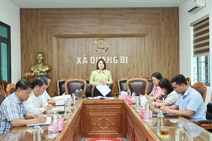 UBND xã Quảng Bị tổ chức hội nghị kiểm điểm tiến độ công tác chuẩn bị Đại hội Hội Liên hiệp Thanh niên xã nhiệm kỳ 2026-2029- Ảnh 1.