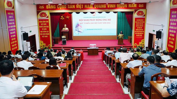 XÃ YÊN LÃNG TỔ CHỨC HỘI NGHỊ PHÁT ĐỘNG ỦNG HỘ QUỸ “VÌ BIỂN, ĐẢO VIỆT NAM” NĂM 2026- Ảnh 1.