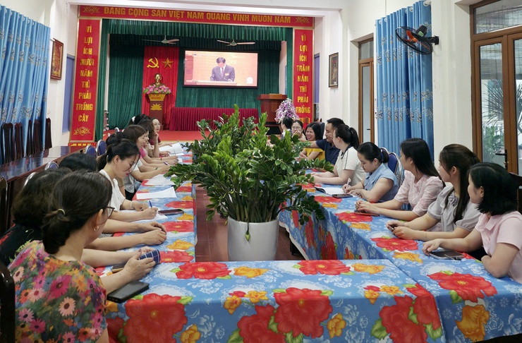 Đảng ủy xã Quốc Oai tiếp sóng Hội nghị toàn quốc quán triệt Nghị quyết trung ương 2 (khóa XIV)- Ảnh 10.