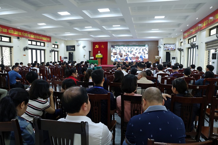 Gần 2,2 triệu cán bộ, đảng viên dự hội nghị quán triệt, triển khai thực hiện Nghị quyết Trung ương 2 (khóa XIV)- Ảnh 7.