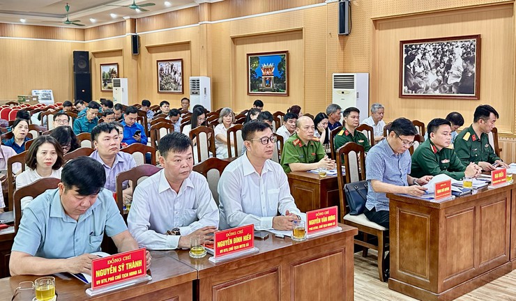 Xã Đại Thanh tổng kết công tác tuyển chọn gọi công dân nhập ngũ, thực hiện nghĩa vụ tham gia Công an nhân dân năm 2026, triển khai phương hướng, nhiệm vụ năm 2027.- Ảnh 1.