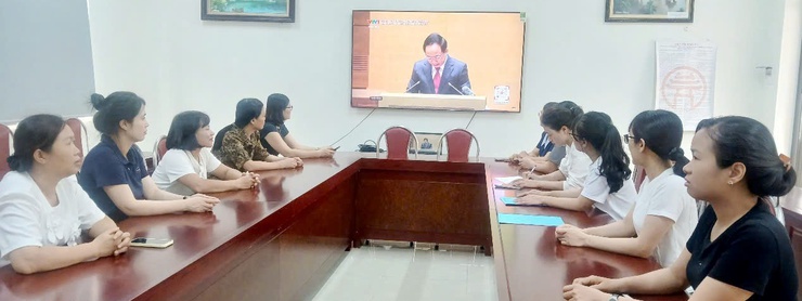 Đảng ủy xã Quốc Oai tiếp sóng Hội nghị toàn quốc quán triệt Nghị quyết trung ương 2 (khóa XIV)- Ảnh 19.