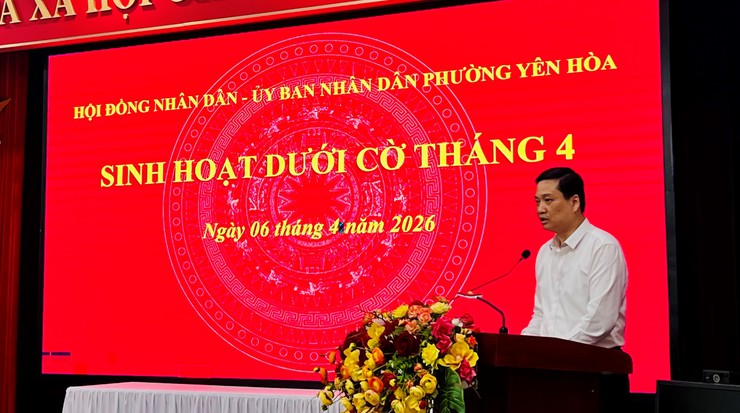Chủ tịch HĐND phường Yên Hòa quyết liệt trong chỉ đạo thực hiện các nhiệm vụ trọng tâm tháng 4/2026- Ảnh 2.