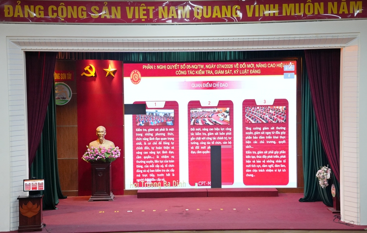 SƠN TÂY THAM DỰ TRỰC TUYẾN HỘI NGHỊ TOÀN QUỐC

NGHIÊN CỨU, HỌC TẬP, QUÁN TRIỆT VÀ TRIỂN KHAI THỰC HIỆN NGHỊ QUYẾT HỘI NGHỊ LẦN THỨ HAI BAN CHẤP HÀNH TRUNG ƯƠNG ĐẢNG KHÓA XIV- Ảnh 2.