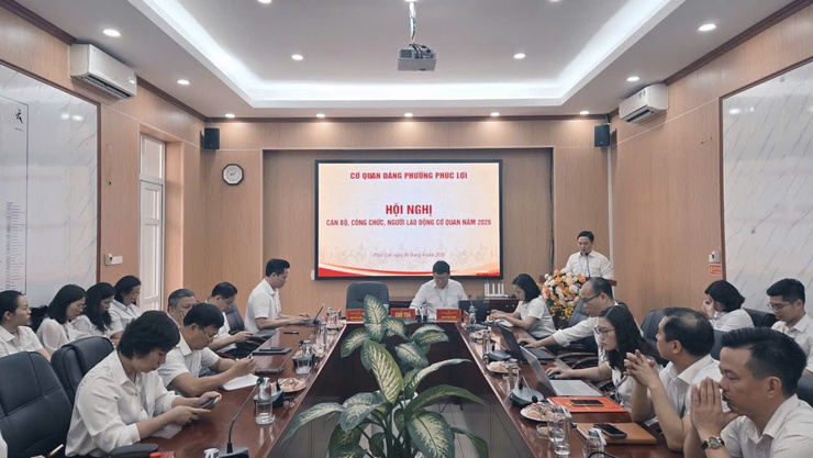 Hội nghị cán bộ, công chức, người lao động Cơ quan Đảng phường Phúc Lợi năm 2026- Ảnh 2.