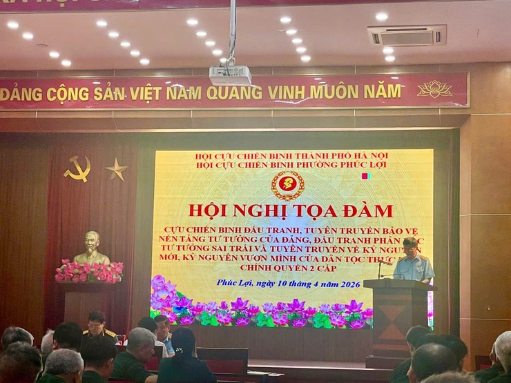 Phường Phúc Lợi: Phát huy vai trò cựu chiến binh trong bảo vệ nền tảng tư tưởng của Đảng- Ảnh 1.